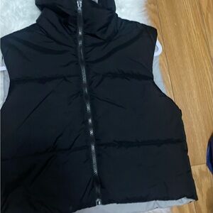 Women's Black Puffer Vest